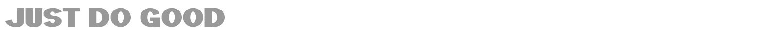 Just Do Good font preview